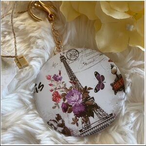 Floral Parisian Keychain